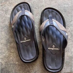 O’graceous Mens brown flip flop sandals size 6
